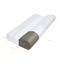 Poduszka ortopedyczna z bambusem Bamboo Pillow - Qmed