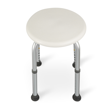 Taboret prysznicowy okrągły z systemem ułatwiającym montaż TGR-R KP-O 3432