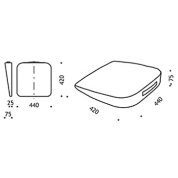 Podstawowy klin ortopedyczny do siedzenia K1